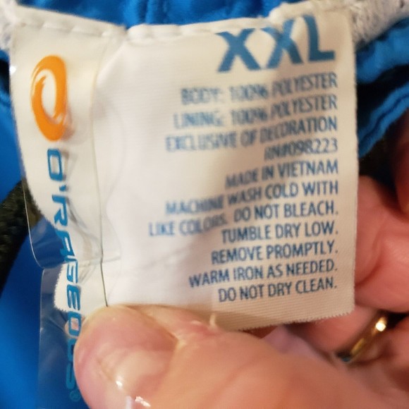 O'rageous Blue Boardshorts Swim Trunks, Size 2XL - Picture 3 of 7